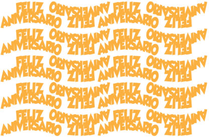 Cartel Feliz Aniversario